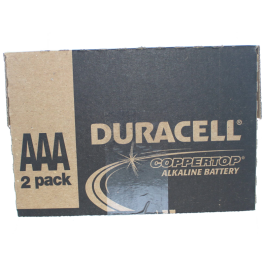 DURACELL AAA 2PK/18CT COPPERTOP