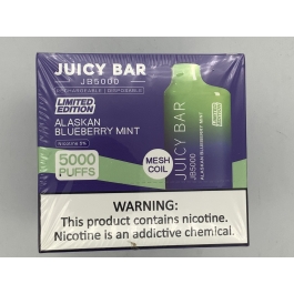 JUICY BAR 5000PUFF 10CT ALASKAN BLUEBERRY MINT