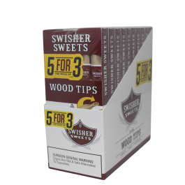SWISHER SWEET CIG 10/5PK WOODTIP