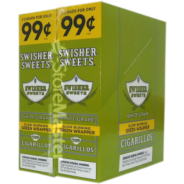 SWISHER SWEET CIG 2/99 WHT GRAPE