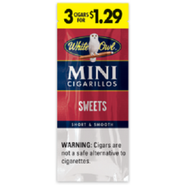 WHITE OWL CIG MINI 3/1.29 SWEETS