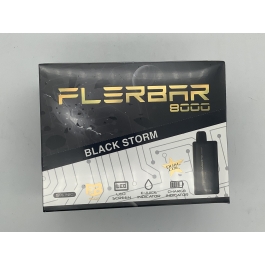 FLERBAR BLACK STORM 8000PUFFS/10CT