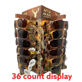 BIG BUCK SUNGLASSES DISPLAY 36ct 