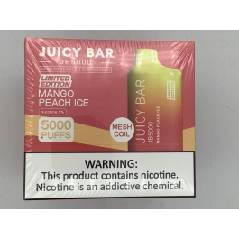 JUICY BAR 5000PUFF 10CT MANGO PEACH ICE 