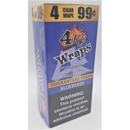 4KS WRAPS 4/99C BLUEBERRY 30ct