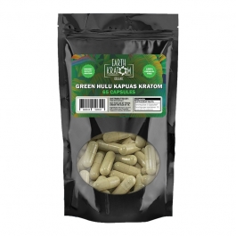 EARTH KRATOM 65CT CAPSULES GREEN HULU KAPUAS