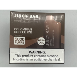 JUICY BAR 5000PUFF 10CT COLOMBIAN COFFEE ICE