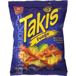 TAKIS FUEGO 3.25OZ./ 20CT BAGS