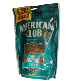 AMERICAN CLUB PIPE TOB 6oz GREEN
