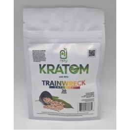 NJOY KRATOM TRAINWRECK 20CT CAPSULES BAG