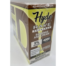 HYDE RAVE 4000PUFF BANANAS & CREAM 