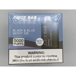 JUICY BAR 5000PUFF 10CT BLACK & BLUE BERRY ICE 