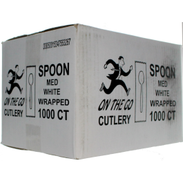 SPOON 1000ct WRAPED MED
