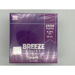 BREEZE PRO 2000PUFFS 10CT GRAPE SODA