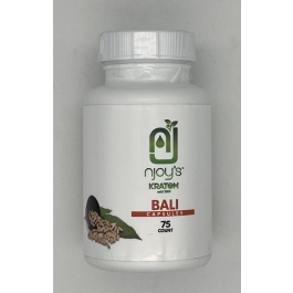 NJOY KRATOM BALI 75CT CAPSULES BOTTLE