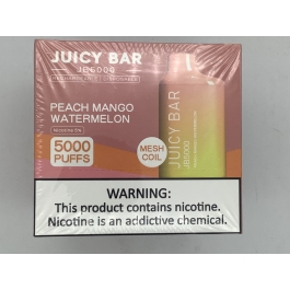 JUICY BAR 5000PUFF 10CT PEACH MANGO WATERMELON 