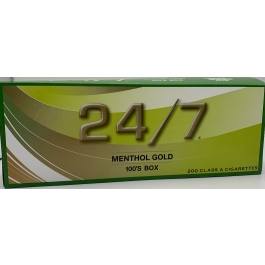 24/7 MENTHOL GOLD 100 BOX