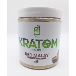 NJOY KRATOM 250GRAM RED MALAY POWDER JAR