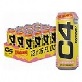 C4 CAN 16oz STRAWBERRY STARBURST 12CT