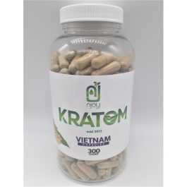 NJOY KRATOM VIETNAM 300CT CAPSULES BOTTLE
