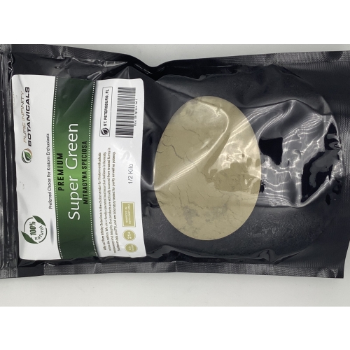 PURE INFINITY BOTANICALS KRATOM SUPER GREEN 1/2 KILO