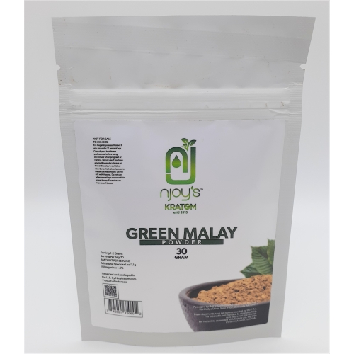 NJOY KRATOM 30GRAM GREEN MALAY POWDER 