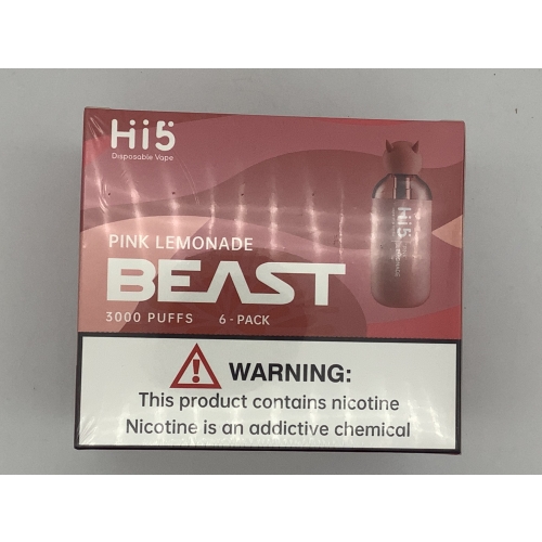HI 5 DISPOSABLE PINK LEMONADE 3000 PUFF/ 6PK