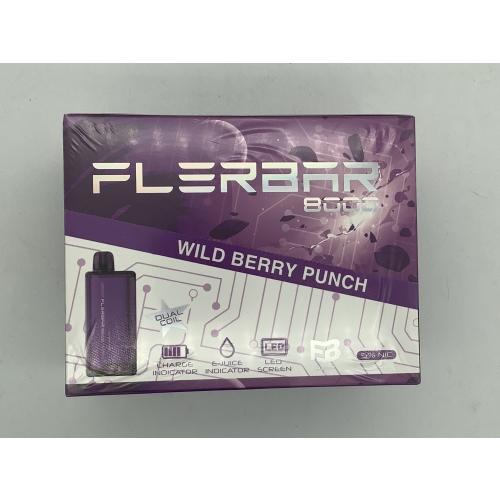 FLERBAR WILD BERRY PUNCH 8000PUFFS/10CT