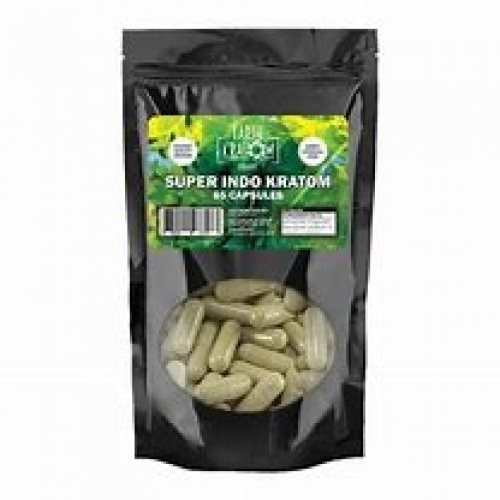 EARTH KRATOM 65CT CAPSULES SUPER INDO