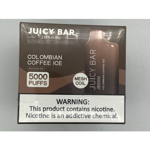 JUICY BAR 5000PUFF 10CT COLOMBIAN COFFEE ICE