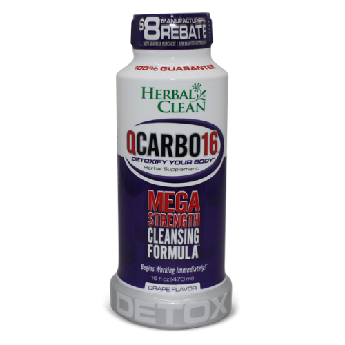 QCARBO 16oz HERBAL DETOX GRAPE