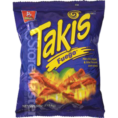 TAKIS FUEGO 3.25OZ./ 20CT BAGS