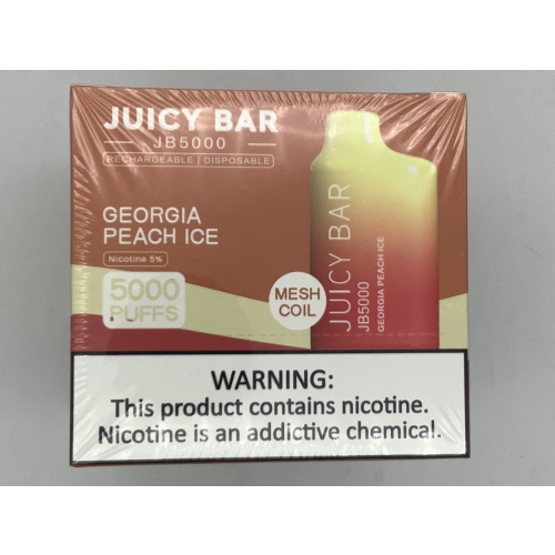 JUICY BAR 5000PUFF 10CT GEORGIA PEACH ICE 