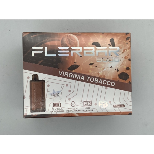 FLERBAR VIRGINIA TOBACCO 8000PUFFS/10CT