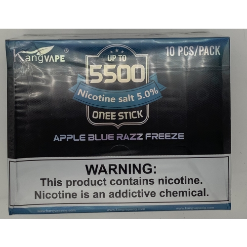 KANGVAPE 5500 APPLE BLUE RAZZ FREEZE 10CT