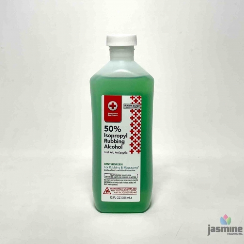 RED CROSS WINTERGREEN RUBBING ALCOHOL 50% 12OZ/1CT