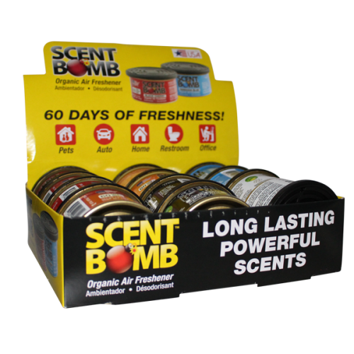 SCENT BOMB 12ct ORGANIC AIR FRESHNER