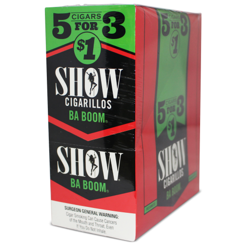 SHOW CIG 5/1.49 KIWI-STRAW BA BOOM
