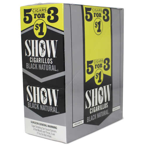 SHOW CIG 5/1.00 BLACK NATURAL