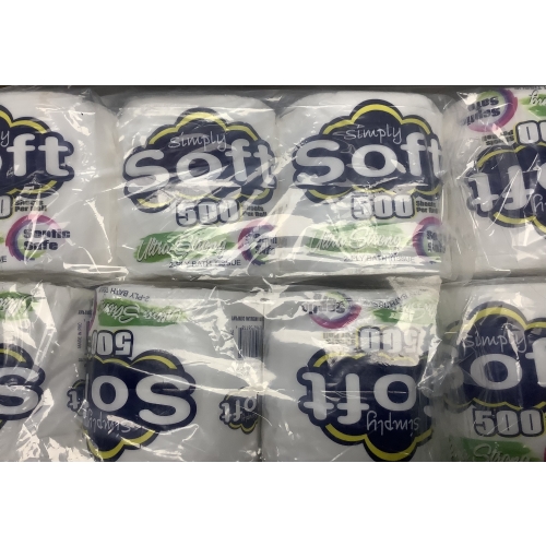 SIMPLY SOFT 500 SHEETS ULTRA STRONG TOILET PAPER 48CT