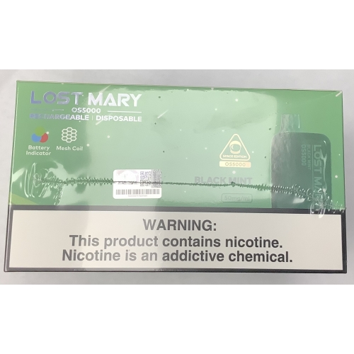 LOST MARY OS5000 BLACK MINT SPACE EDITION 10CT