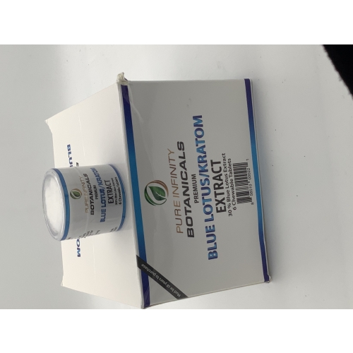 PURE INFINITY BOTANICALS BLUE LOTUS/KRATOM 6CT CHEWABLE TABLETS 