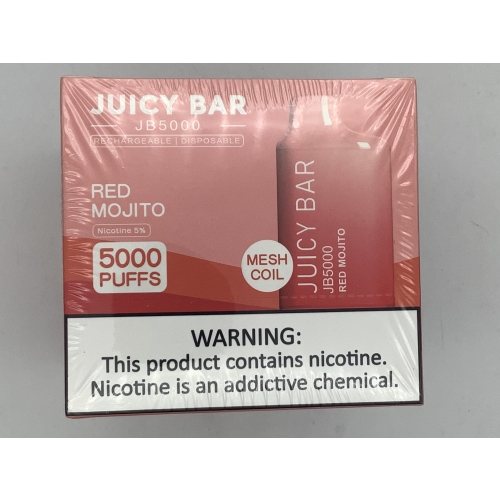 JUICY BAR 5000PUFF 10CT RED MOJITO 
