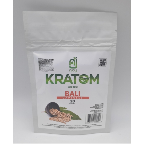 NJOY KRATOM BALI 20CT CAPSULES BAG