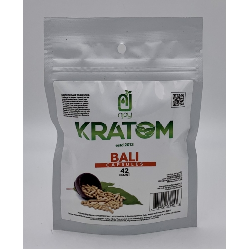 NJOY KRATOM BALI 42CT CAPSULES BAG