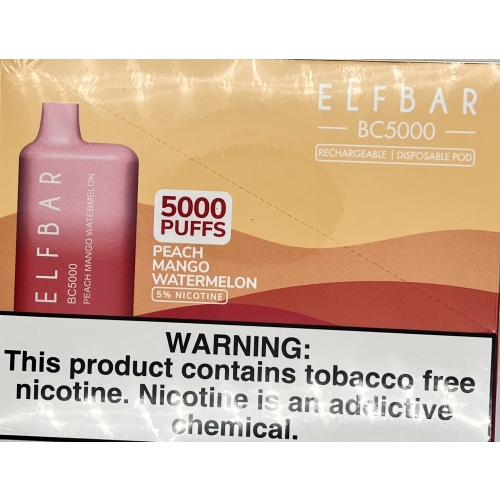 ELFBAR PEACH MANGO WATERMELON BC 5000/DP