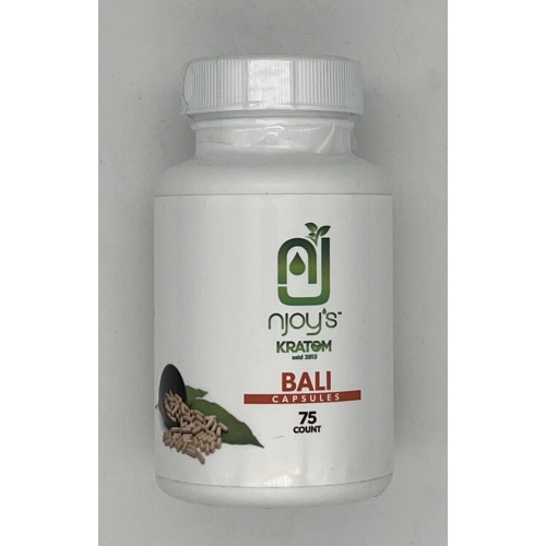 NJOY KRATOM BALI 75CT CAPSULES BOTTLE