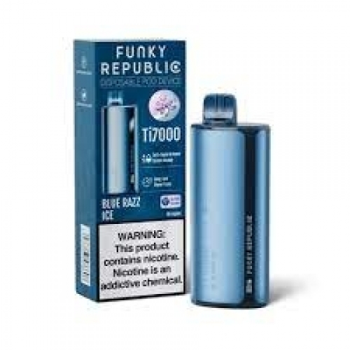 FUNKY REPUBLIC 5CT/TI7000 BLUE RAZZ ICE 