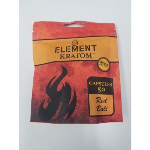 ELEMENT KRATOM 50CT CAPS RED BALI 