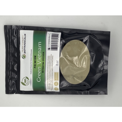 PURE INFINITY BOTANICALS KRATOM GREEN VIETNAM 8OZ
